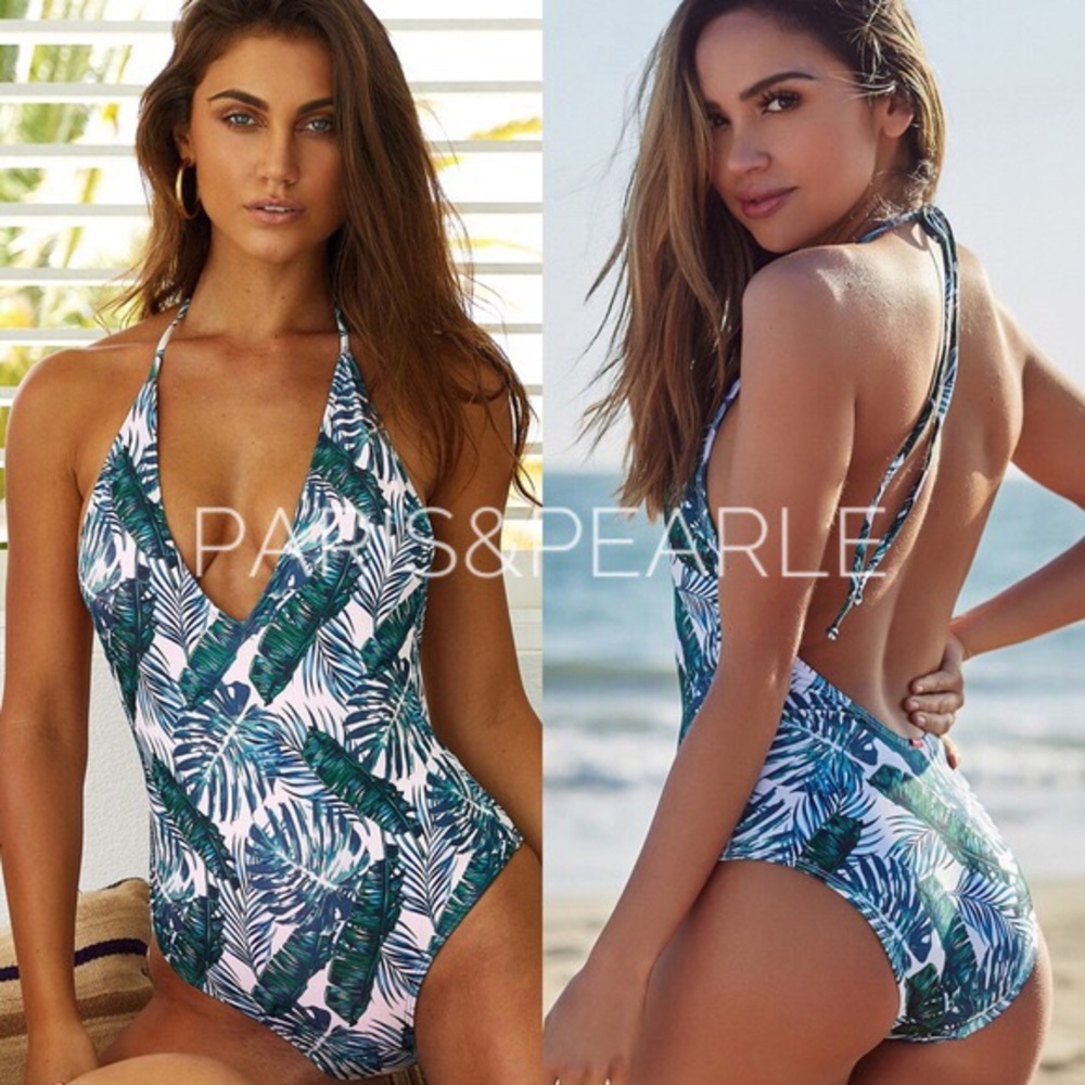 Deliah Tropical Floral One Piece Swimsuit